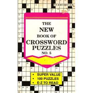 Crossword Puzzles Books on The New Book Of Crossword Puzzles  No  5  Super Value  100 Puzzles