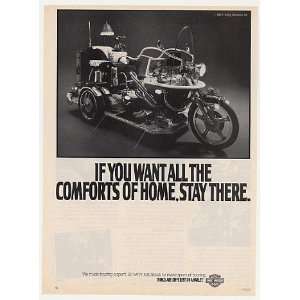  1987 Harley Davidson Motorcycle All Comforts of Home Print 