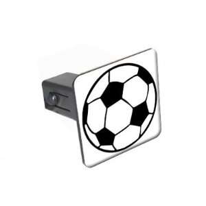Soccer Ball   1 1/4 inch (1.25) Tow Trailer Hitch Cover Plug Insert 