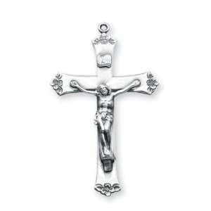    Boxed St Sterling Silver Religious Medal Pendant Necklace Jewelry 