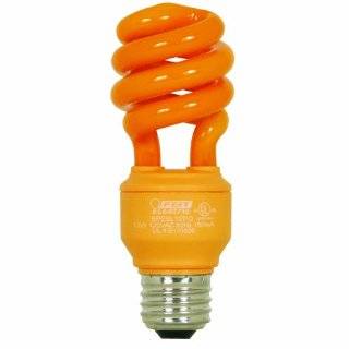 Feit Electric BPESL13T/O 13 Watt Compact Fluorescent Mini Twist Orange 