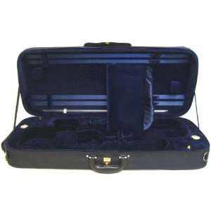   lbs) 4/4 Double Violin Case, Black/Blue Musical Instruments