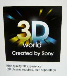 Sony KDL 55EX720 55 LED LCD Flat Screen Panel TV 3 D HDTV 1080p 