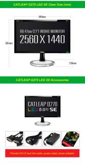   CATLEAP Q270 LED SE 272560X1440 WQHD DVI D Dual Computer Monitor
