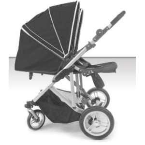    Stroll Air DUO 4 Wheel Double Twin Baby Stroller (Black) Baby