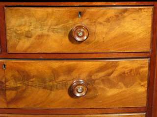 Antique Mahogany Victorian Bow Front Chest of Drawer n35  