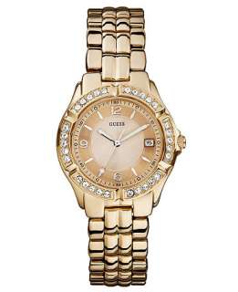 GUESS Watch, Womens Rose Gold Tone Stainless Steel Bracelet 36mm 