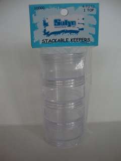 BEAD CADDY STACKABLE STORAGE CONTAINER ACRYLIC  