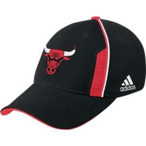  adidas Chicago Bulls Black Official Team Flex Fit Hat 