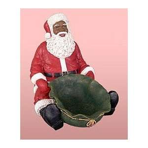   Tray (Large)   African American Santa Claus Figurines: Home & Kitchen