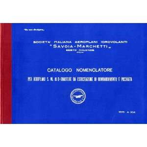  Savoia Marchetti S.M.85 B Aircraft Parts Manual  1939 