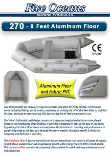 70Mts INFLATABLE BOAT. ALUMINUM FLOOR DINGHY  