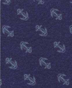 SHIP ANCHORS NAVY TISSUE PAPER WRAP  10 Large Sheets  