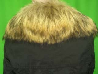 ANDREW MARC NEW Black Coat Detachable Sheared Fur Lining M  