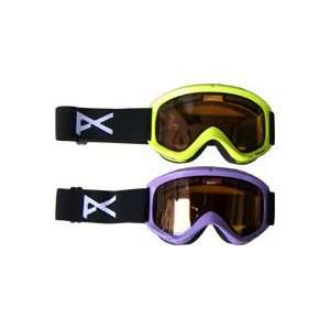  Anon Helix Green Ski Snowboard Goggles