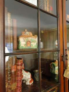 Antique Desk Secretary~English Bookcase over drop front desk~Queen 