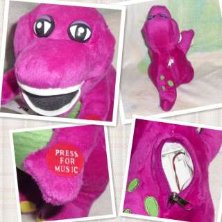 Barney Plush Doll Soft Toy WITH MUSIC Good for Gift 13  