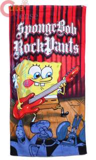 SpongeBob Beach / Bath Towel Cotton 30x60  Rock Star  