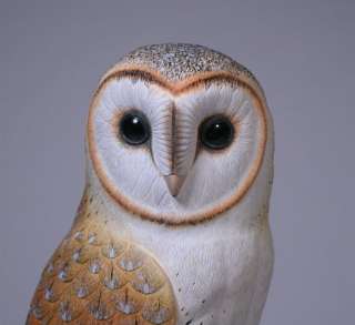 Barn Owl Original Bird Wood Carving/Birdhug  
