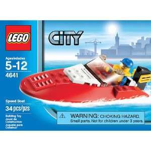 LEGO CITY SPEED BOAT BUILDING TOY #4641 34 PIECES BRAND NEW IN BOX NO 