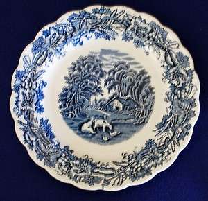 Booths Blue & White Plate   British Scenery A8024  