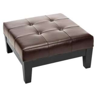 Safavieh Jordan Square Cocktail Ottoman Brown.Opens in a new window