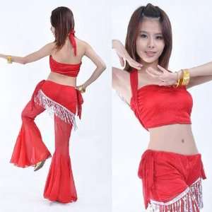 Belly Dance Shinning Cloth Costume Set  Top Bra & Pants, Belly Dancing 