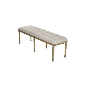  Louis Tufted Bench   Brown