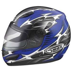  G Max GM48S Helmet , Color Blue/Black/Silver, Size Md 