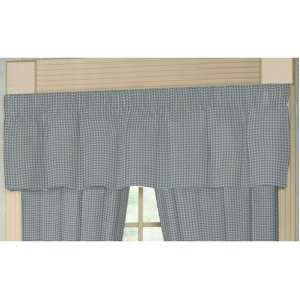  Patch Magic Blue Sky and White Gingham Checks Fabric Curtain 