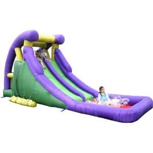  Inflatable Double Water Slide with Splash Pool: Toys 