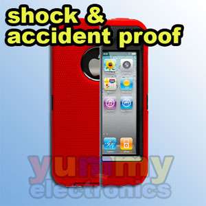 BRAND NEW OTTERBOX iPhone 4 Defender RED   Water Resistant Case
