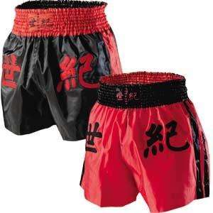 Muay Thai Shorts, Black w/Red, NIP, Large, UFC MMA  