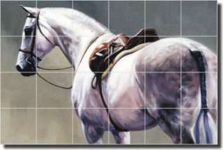 Crawford Horse Equestrian Animal Ceramic Tile Mural Art  