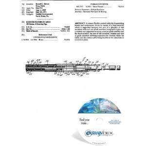  NEW Patent CD for REMOTE FLEXIBLE CABLE 