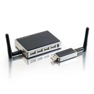  Cables To Go 29570 TruLink 4 Port Wireless USB Hub and 