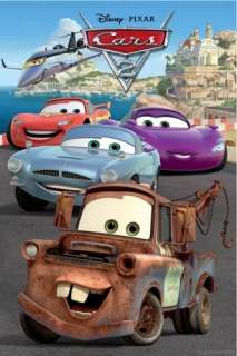 Cars 2   Spies * Poster * Disney Pixar *Mater, Finn, Siddeley* New