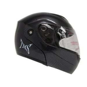  Carbon Fiber Flip Up Modular Full Face Motorcycle Helmet 