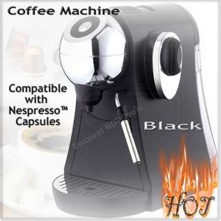   Espresso Coffee Capsules Machine wth Milk Frother Pods Pod  