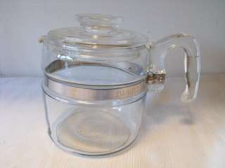 Pyrex Flameware 4 Cup Coffee Percolator Pot & Lid Only  