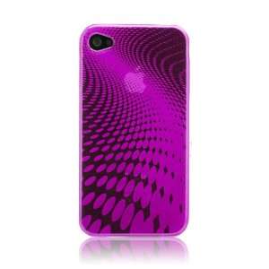  Pink iPhone 4 Case   MiniSuit Swirl Design TPU GEL Cover 