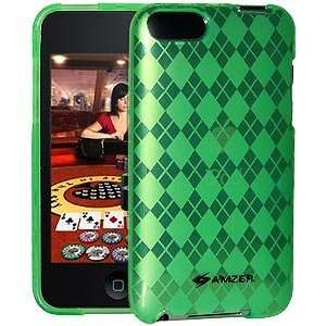 com New Amzer Luxe Argyle Skin Case Green For Ipod Touch 3Rd Gen Ipod 