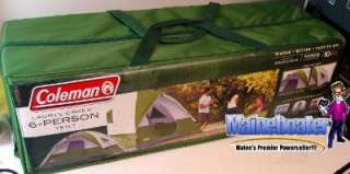 New Coleman 6 Person Family Dome Camping Tent GREEN Laurel Creek 11x9 