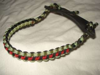   Bow Wrist Sling in Moss/Multicamo/Black w/Red spine for compound bows
