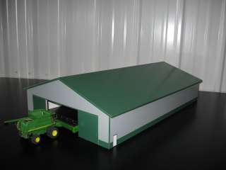 Farm Machine Shed 1/64 scale 80x130 green/gray  