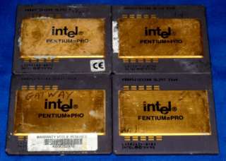 Lot of 4 Intel Pentium Pro CPUs HIGH YIELD chips for GOLD recovery 