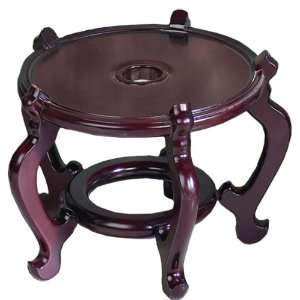  Merlow Cherry Solid Wood Round Plant Stand: Home & Kitchen
