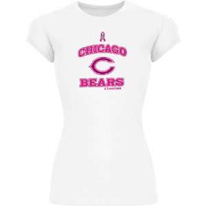  Womens Chicago Bears Breast Cancer Awareness Ribbon Esque 