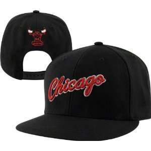  Chicago Bulls Chicago Script Hardwood Classic Snapback Hat 