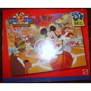  Mickeys Stuff For Kids 24 Piece Puzzle   Basketball Game 